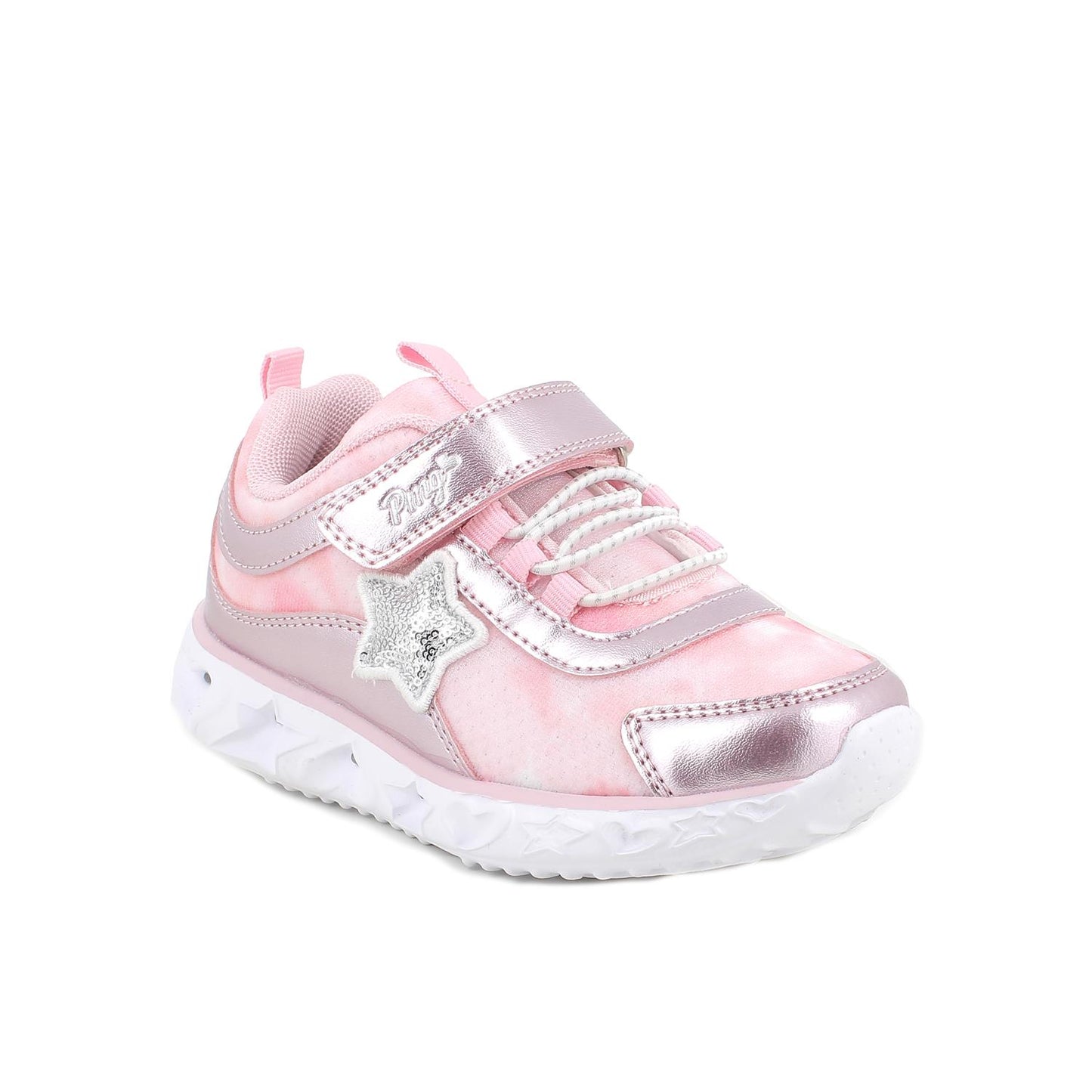 Sneakers da bambina rosa-rame