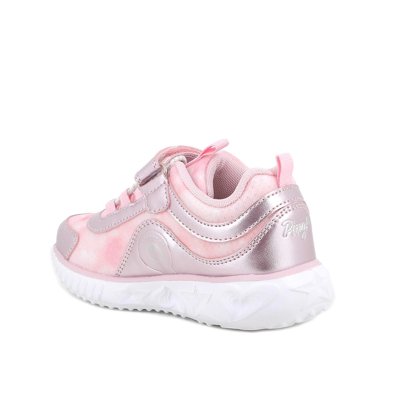 Sneakers da bambina rosa-rame