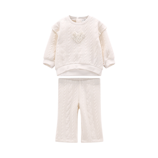 Tuta in felpa operata per neonata