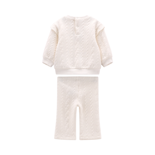 Tuta in felpa operata per neonata