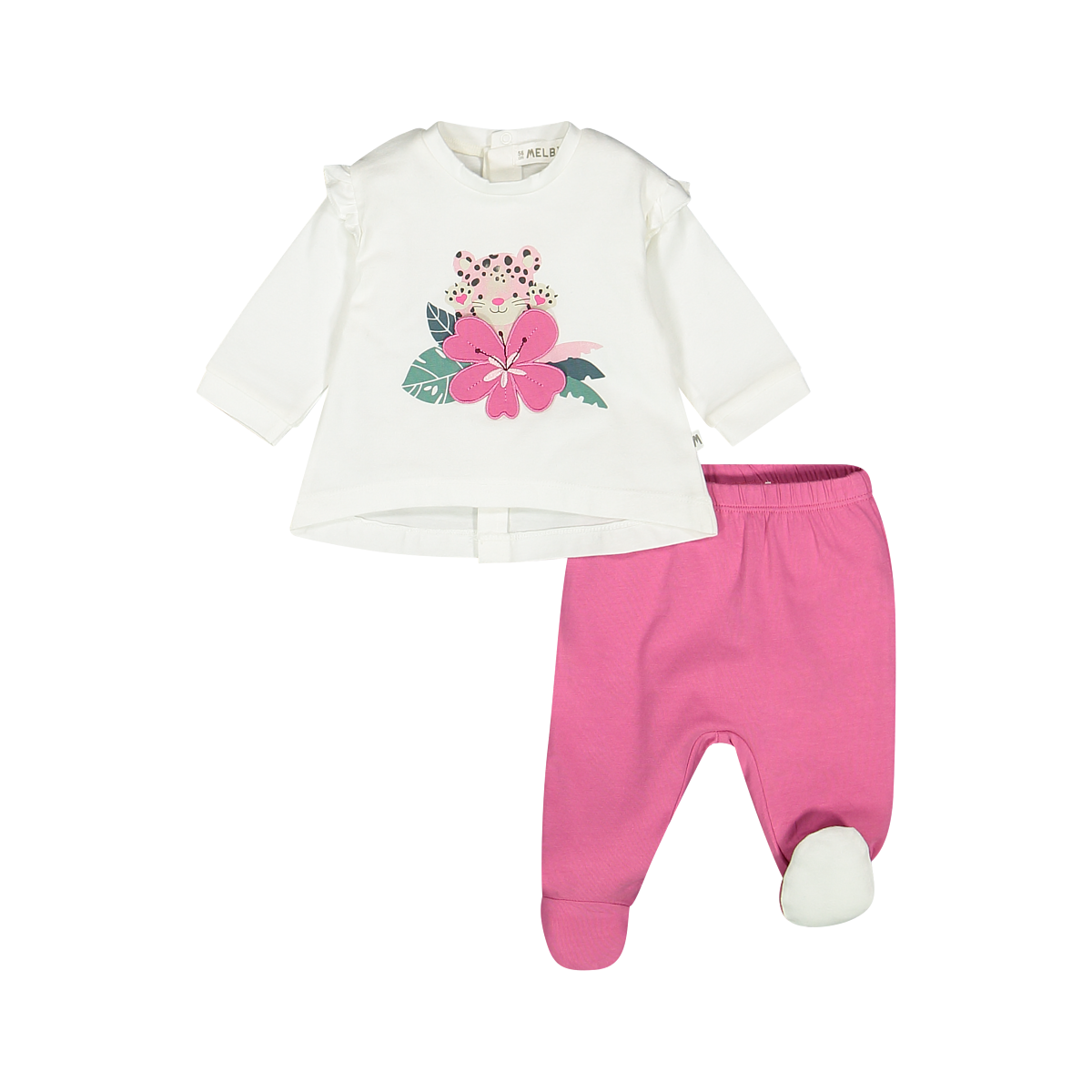 Completo con baby giaguaro per neonata
