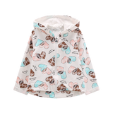 Felpa full-zip con cappuccio per bambina