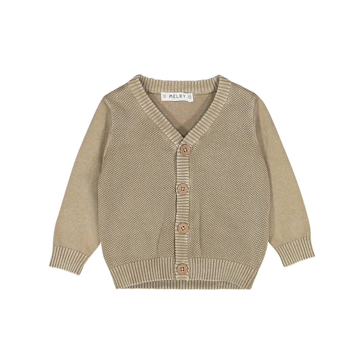 Cardigan aperto in cotone tricot bambino