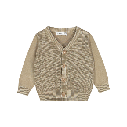Cardigan aperto in cotone tricot bambino