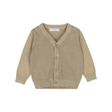 Cardigan aperto in cotone tricot bambino