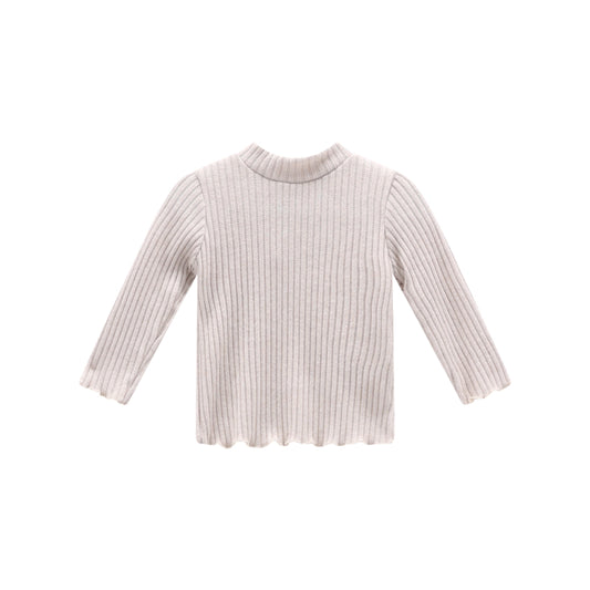 Maglia a costine per bambina
