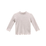 Maglia a costine per bambina