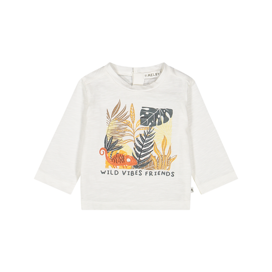 T-shirt a manica lunga da bambino in jersey