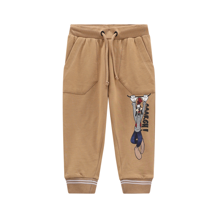 Pantalone jogger a tema Pippo in felpa per bambino
