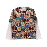 T-shirt maniche lunghe doppiate da bambino