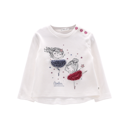 T-shirt a manica lunga per bambina