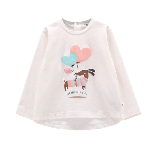 T-shirt maniche lunghe per bambina
