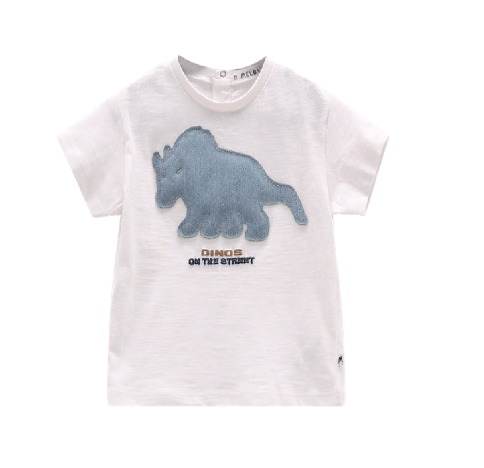 T-shirt con dinosauro per bambino