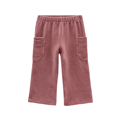 Pantalone in ciniglia stretch per bambina