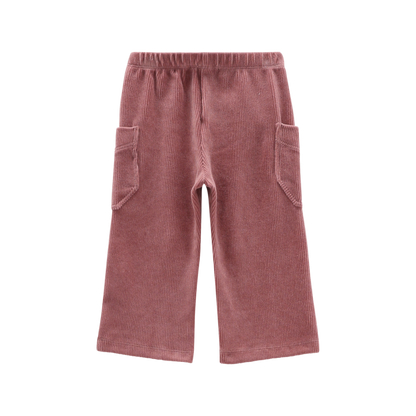 Pantalone in ciniglia stretch per bambina