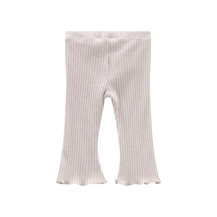 Leggings a costina per bambina
