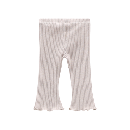 Leggings a costina per bambina