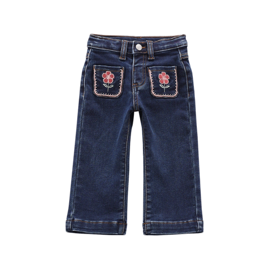 Pantalone in fake denim per bambina