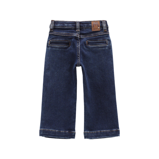 Pantalone in fake denim per bambina