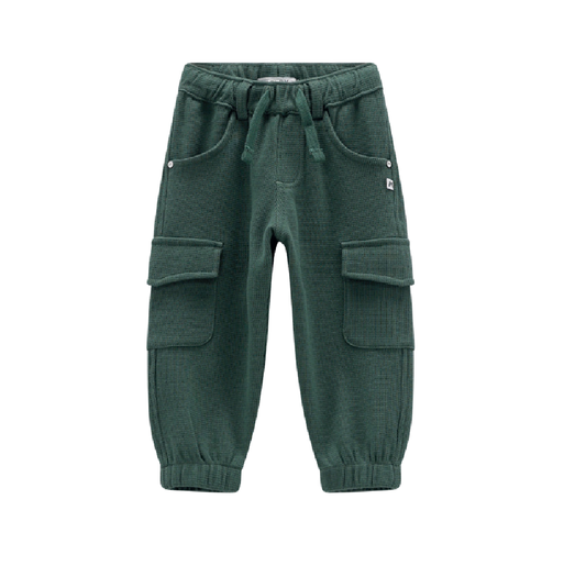 Pantalone bambino in tessuto Waffle