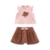 Completo con gonna per bambina