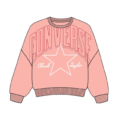 Felpa CONVERSE - RELAXED BOXY GRAPHIC CREW