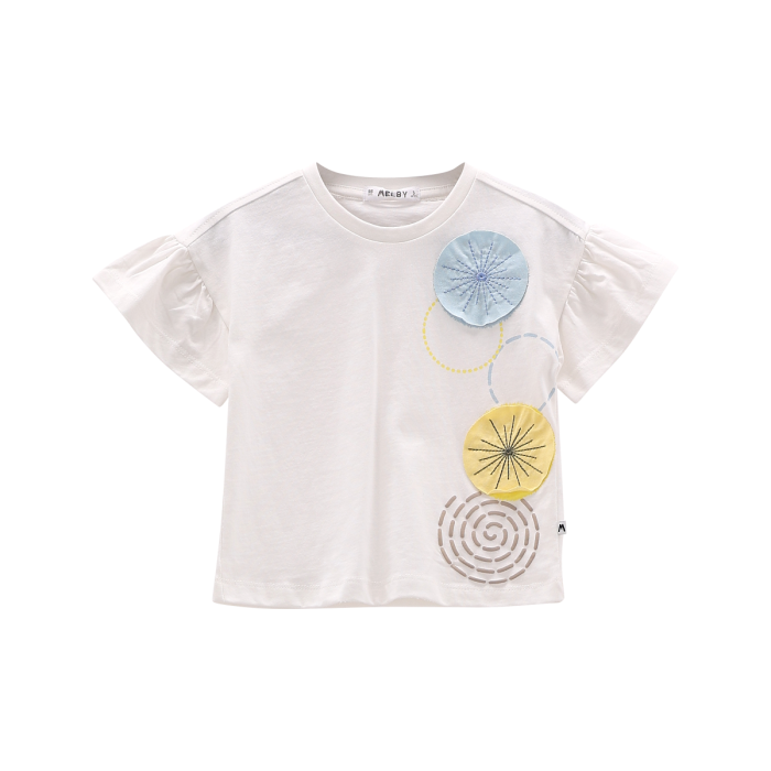T-shirt con applicazioni per bambina