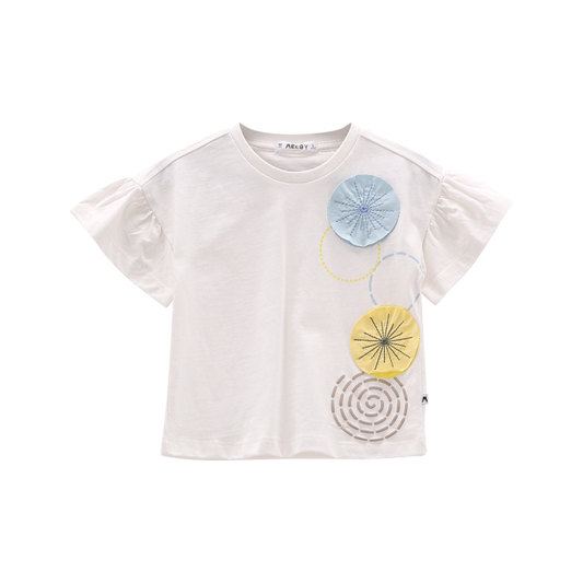 T-shirt con applicazioni per bambina
