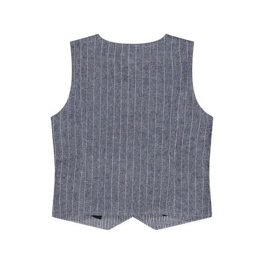 Gilet misto lino per ragazzo
