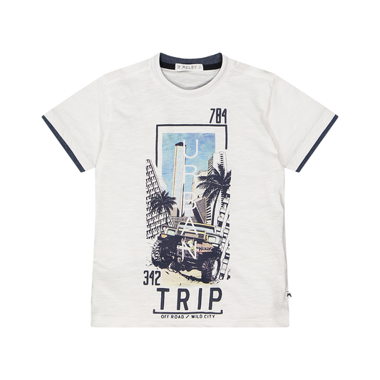 T-shirt con profili per bambino