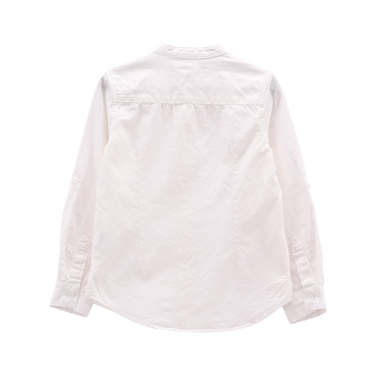 Camicia in misto lino bianca