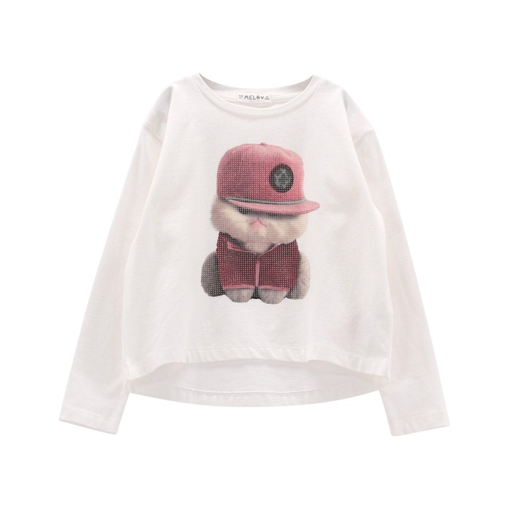 T-shirt a manica lunga per ragazza