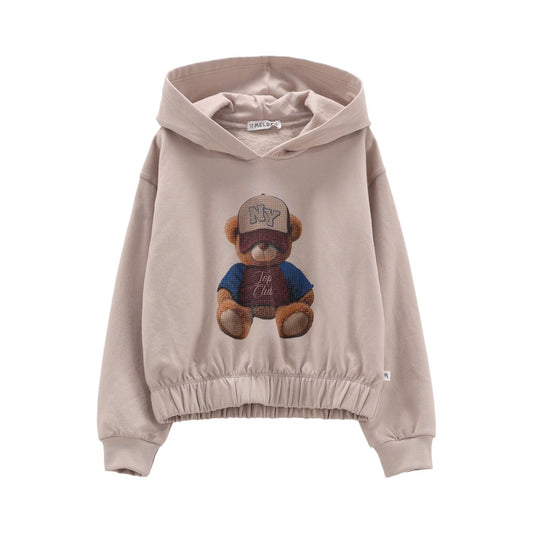 Felpa full-zip con cappuccio per ragazza