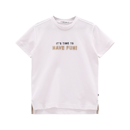 T-shirt in piquet per ragazzo