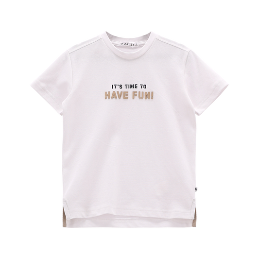 T-shirt in piquet per ragazzo