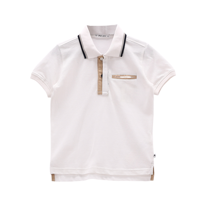 Polo elegante in piquet per ragazzo