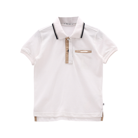 Polo elegante in piquet per ragazzo
