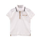 Polo elegante in piquet per ragazzo