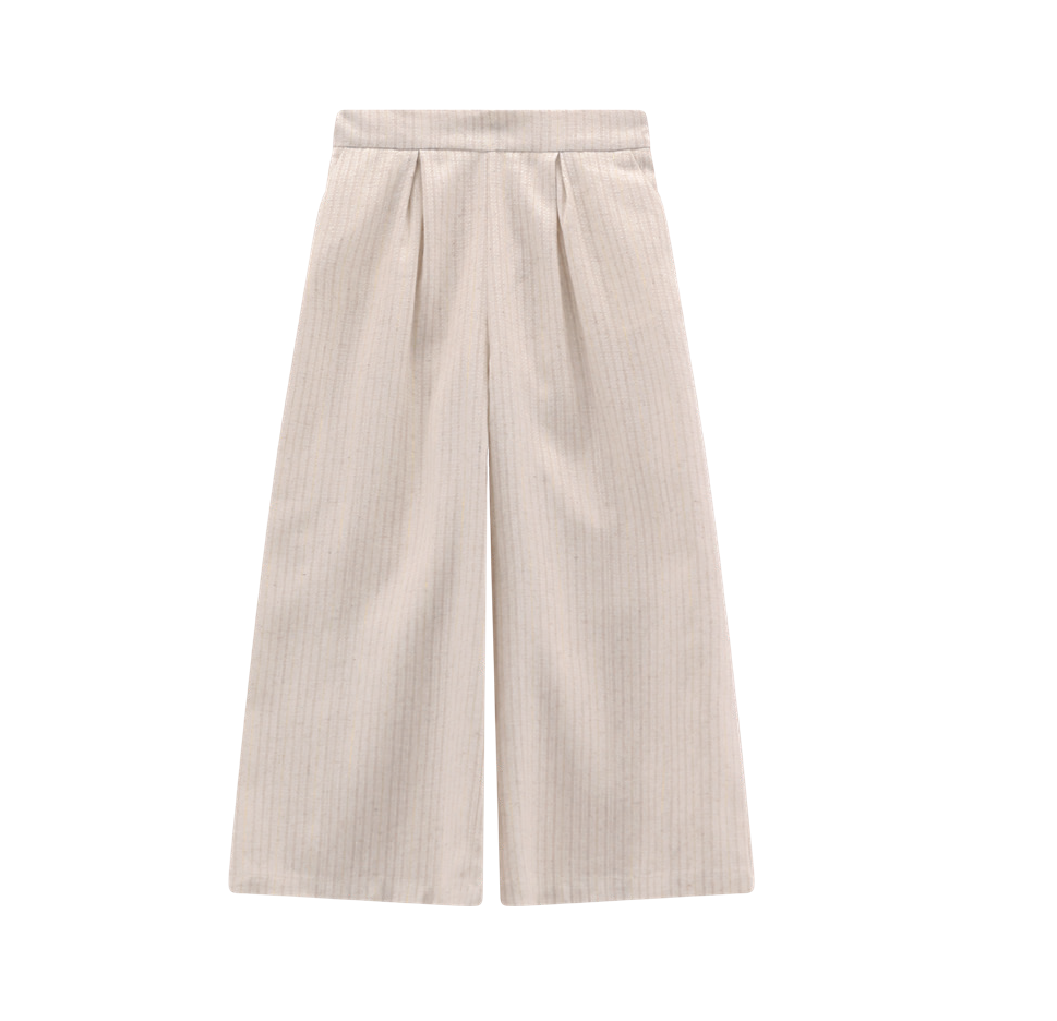 Pantaloni in misto Lino per ragazza