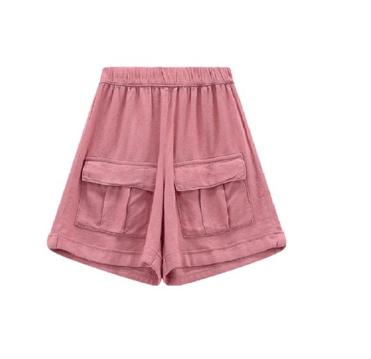 Elegante shorts in misto Lino per ragazza