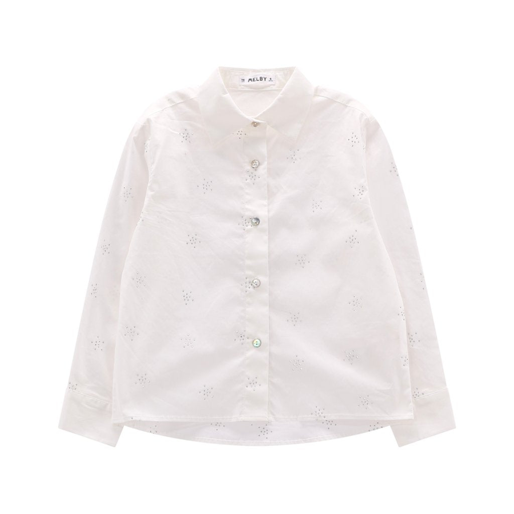 Camicia con strass da ragazza