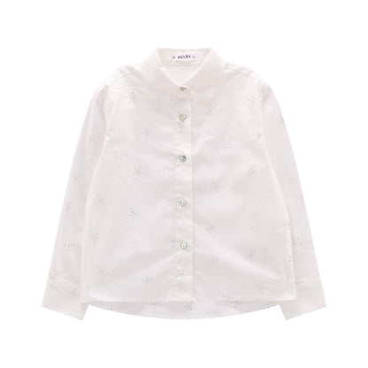 Camicia con strass da ragazza