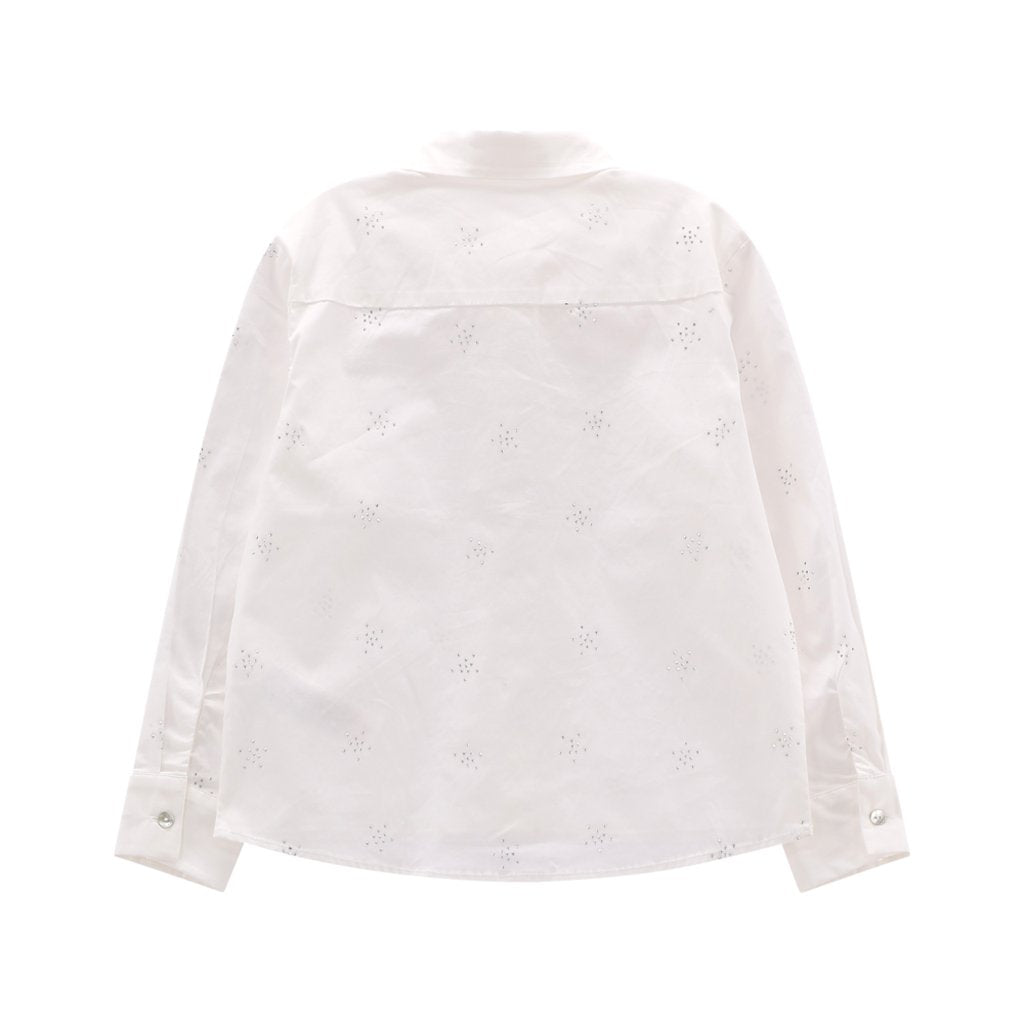 Camicia con strass da ragazza