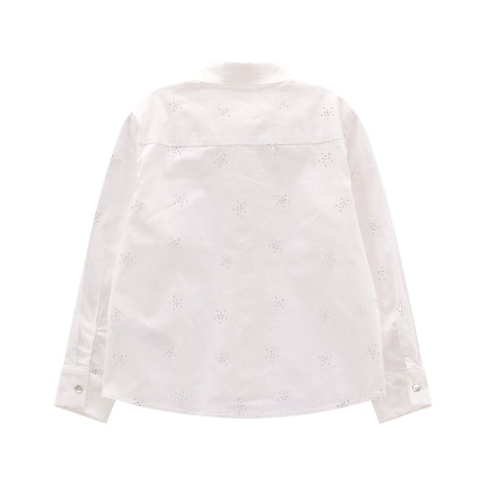 Camicia con strass da ragazza