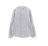 Camicia rigata in misto lino per ragazzo