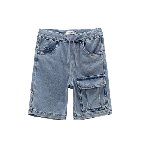 Jeans cargo corto per bambino