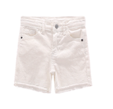 Short in bull denim stretch per bambina.