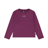 T-shirt girocollo a maniche lunghe per ragazza