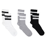 Confezione tripack calzino alto a coste unisex