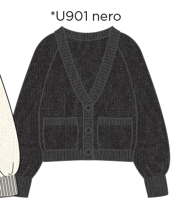 Maglia aperta in tricot per ragazza